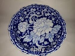 Fine Antique Japanese Blue and White Porcelain Dish Signed poss 18th century
