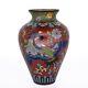 Fine Antique Japanese Cloisonne Vase With a Ho-o Bird and Flowers Meiji Period