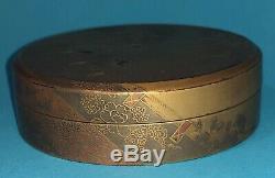 Fine Antique Japanese Edo Period Gold Lacquer Maki-e Box