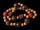 Fine Antique Japanese Lacquered Ojime Bead Necklace 10 Ojime Plus Wooden Beads