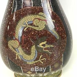 Fine Antique Japanese Meiji Period Cloisonne Vase 10