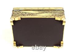 Fine Antique Japanese Meiji Period Komai Style Damascene Box