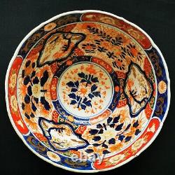 Fine Antique Japanese Porcelain Meiji Imari Large Panels Deep Bowl Detailed