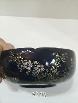 Fine Antique Japanese Satsuma Floral Bowl, Signed By Artist 5 Very Beautiful