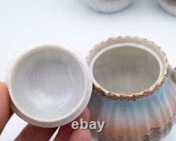 Fine Antique Japanese Yokohama Export Porcelain Tea Set Trio by Suzuki Company