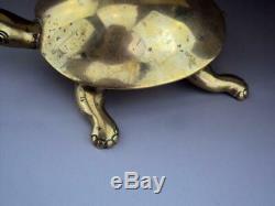 Fine Chinese Japanese Vintage Oriental Bronze Tortoise LARGE & Heavy 1.36kg
