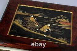 Fine JAPANESE 19th century lacquer album covers gilt decoration and bone inlays