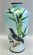 Fine JAPANESE MEIJI-ERA Cloisonne Vase with Sea Bird Design c. 1880 antique