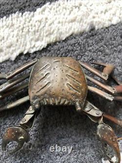 Fine JAPANESE MEIJI-ERA Copper Articulated of a Crab, Signed c. 1880