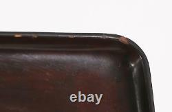 Fine Japan Japanese Gilt Maki Decor Brown Lacquer Oyster & Clam Tray ca. 20th c