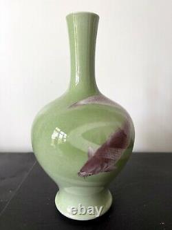 Fine Japanese Ceramic Vase Makuzu Kozan Meiji Period