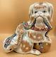 Fine Japanese Edo Imari Porcelain Okimono Dog With Ball