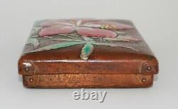 Fine Japanese Enameled Box with Handpainted Details Signed, Pictured In Book