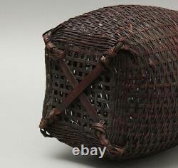 Fine Japanese Ikebana Bamboo Basket R37