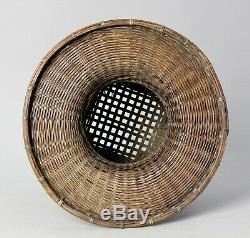Fine Japanese Ikebana Bamboo Basket W81