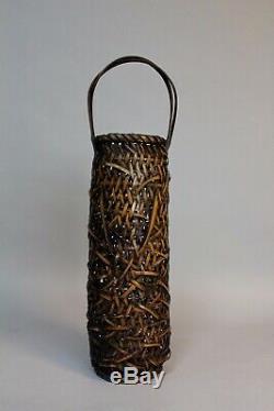 Fine Japanese Ikebana Bamboo Basket X89