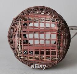 Fine Japanese Ikebana Bamboo Basket Y60