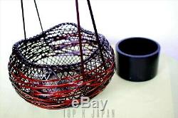 Fine Japanese Ikebana Bamboo Basket with Bamboo liner Flower Arrangement Kago
