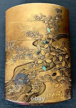 Fine Japanese Lacquered Inro by Kajikawa
