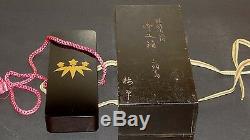 Fine Japanese Maki-e Lacquer Fubako Letter Box