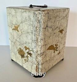 Fine Japanese Meiji Antique Lacquer Portable Chest / Jewelry Box