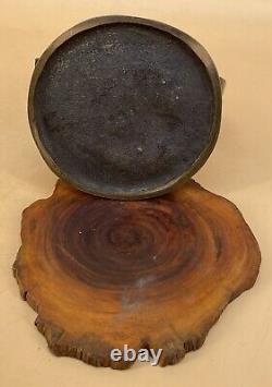 Fine Japanese Meiji Bronze Okimono Barrel Maker