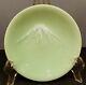 Fine Japanese Meiji Celadon Jade Color Enamel Plate by Senpoensei
