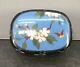 Fine Japanese Meiji Cloisonne Box with Butterfly & Floral Decor