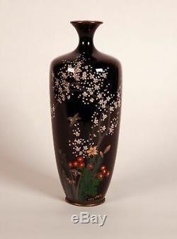 Fine Japanese Meiji Cloisonne Vase