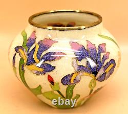 Fine Japanese Meiji Plique-a-Jour See-Through Cloisonne Vase