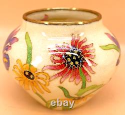Fine Japanese Meiji Plique-a-Jour See-Through Cloisonne Vase
