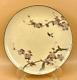 Fine Japanese Meiji Satsuma Plate With Floral & Birds Design By Kinkozan