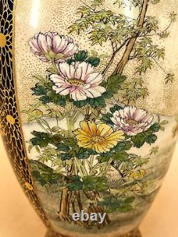 Fine Japanese Meiji Satsuma Vase Withvarious Designs, Signed