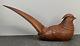 Fine Japanese MeijiBoxwood Okimono Pheasant, Signed