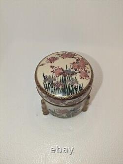 Fine Japanese Satsuma Dresser Tobacco Box-made By Koshida Artisians