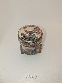 Fine Japanese Satsuma Dresser Tobacco Box-made By Koshida Artisians