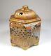 Fine Japanese Signed Meiji Satsuma Incense Burner Koro with Women & Buddhists