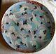 Fine Large 18 late 18th C Arita, Japanese porcelain Charger Plate Cranes