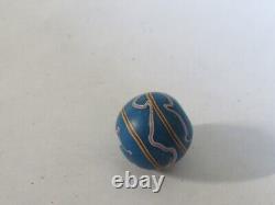 Fine Meiji Period Japanese Carved Glass Ojime Bead Netsuke Inro Sagemono