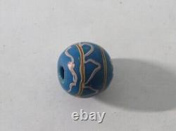 Fine Meiji Period Japanese Carved Glass Ojime Bead Netsuke Inro Sagemono