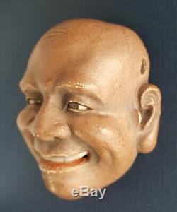 Fine Painted Lacquer Miniature Japanese Noh Mask
