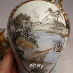 Fine Pair Arita Porcelain Vase Japan DAILY LIFE MIRROR TRIPTYCH