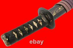Fine Quality Japanese Samurai WAKIZASHI Sword with Rare Blade Tang & Nice Hamon