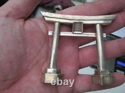 Fine Quality Japanese Sterling Silver Shaker Torii Gate From Shinto Shrine