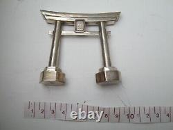 Fine Quality Japanese Sterling Silver Shaker Torii Gate From Shinto Shrine