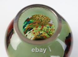 Fine Rare Japanese Plique a Jour Enamel Vase Cloisonne Japan Ando Shotai Shippo