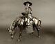 Fine antique japanese bronze wiseman on horse, 45cm Meiji period, 19th Century