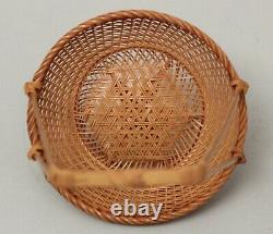 Fine set of Japanese Ikebana Bamboo Baskets T24