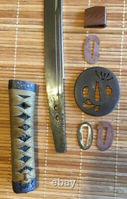 Fine signed mounted Edo Era Japanese OTanto / KoWakizashi Sword