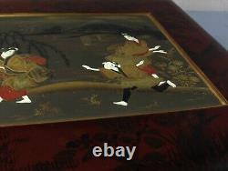 Hide and seek' Fine JAPANESE 19th century lacquered album covers bone inlays